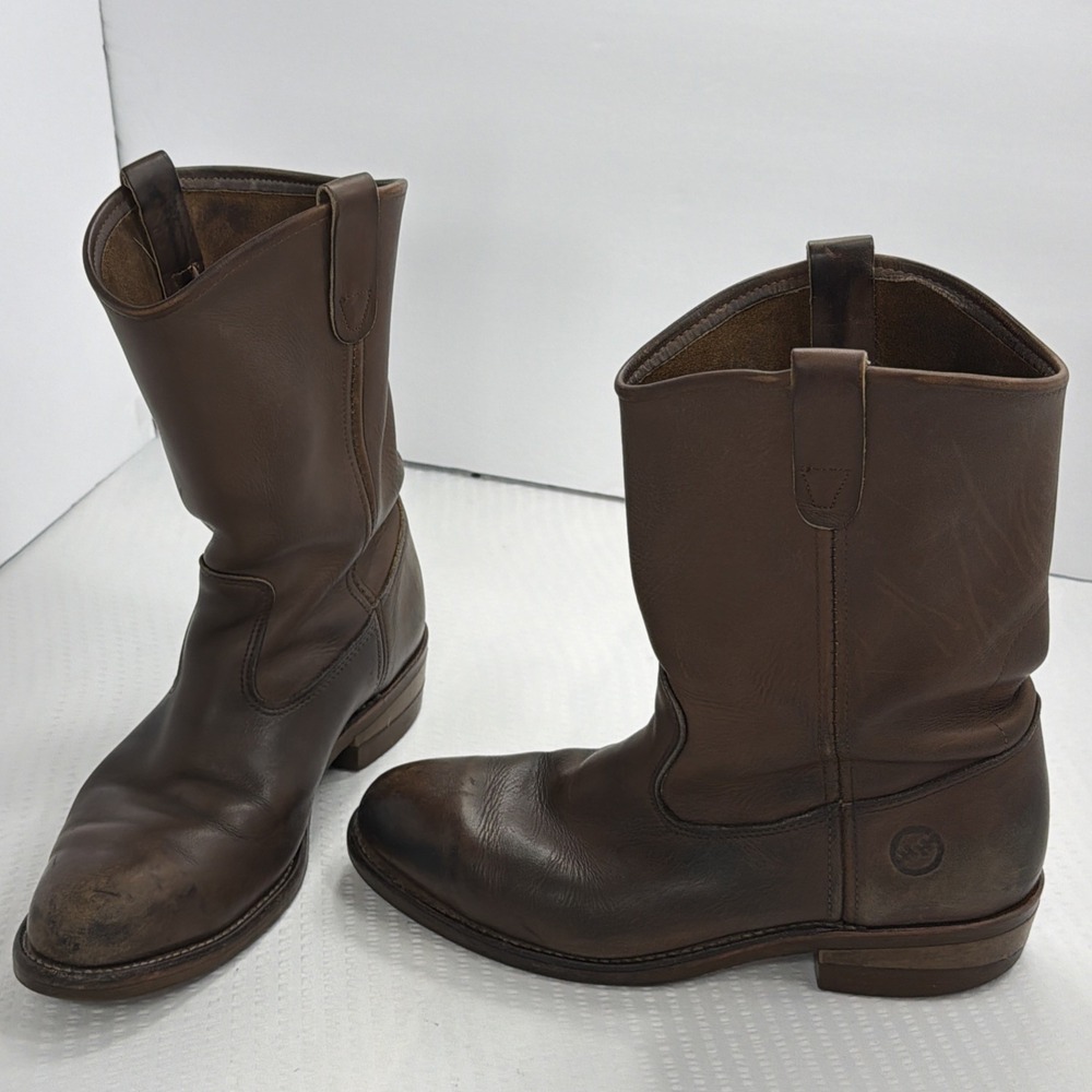 Vintage Double H 2555 Ranch Wellington Hard Steel Toe Boots Men's 9 EE USA